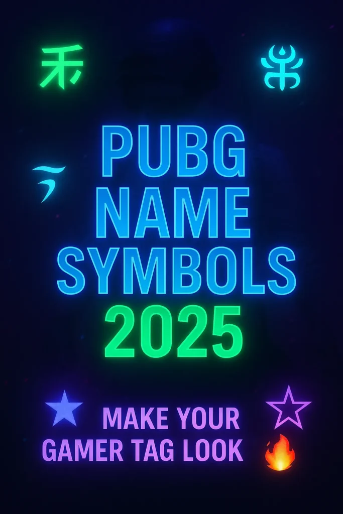 Pubg Name Symbols Image